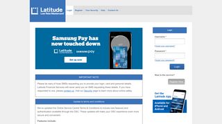 Latitude Low Rate Mastercard Online Service Centre