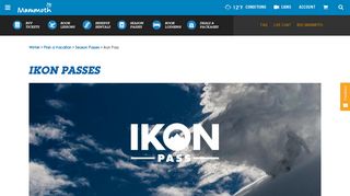 Ikon Pass | Buy Online Today | Mammoth Mountain