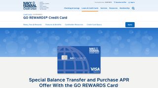 GO REWARDS Credit Card | Navy Federal Credit Union