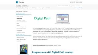 Digital Path - Pearson Global Schools