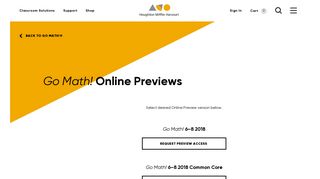 Introduction | Go Math! Online Previews - Houghton Mifflin Harcourt