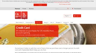 Credit cards - Gold Mastercard | Clydesdale Bank
