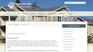 Listing Vacancies | Landlords - Vancouver Housing Authority