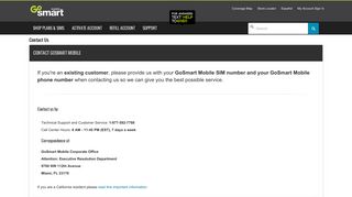 GoSmart Mobile | Contact Us | Technical and Customer Service