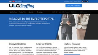 Employee Portal | ULG Staffing