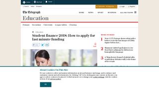 Student finance 2018: How to apply for last minute funding - Telegraph