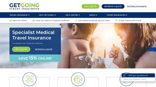 Expert Medical Travel Insurance - Get Going