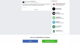 Simon Daly - Hi,I can't login to my go4less account to see... | Facebook