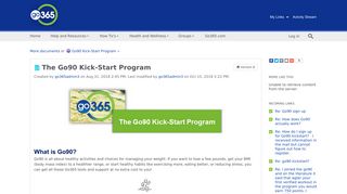 The Go90 Kick-Start Program | Go365 Community