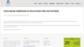 GSPCB-Online submission of applications thru XGN Software - GCCI