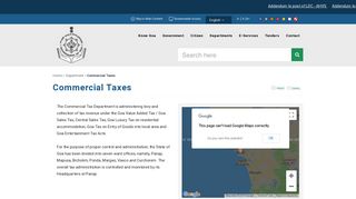 Government of Goa | Commercial Taxes