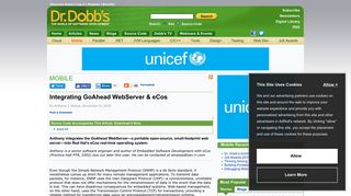 Integrating GoAhead WebServer & eCos - Dr. Dobb's