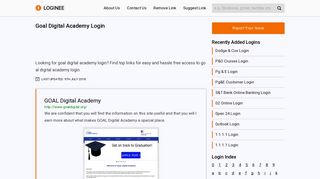 Goal Digital Academy Login