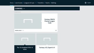 Football Games, Fantasy Football, Predictors & Mobile | Goal.com