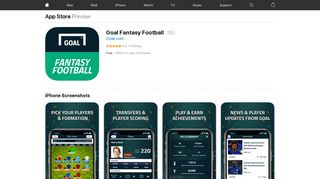 Goal Fantasy Football on the App Store - iTunes - Apple