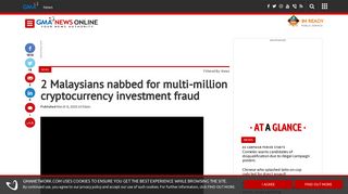 2 Malaysians nabbed for multi-million cryptocurrency investment fraud ...