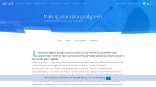 Making your data goal green | Iomart Group plc