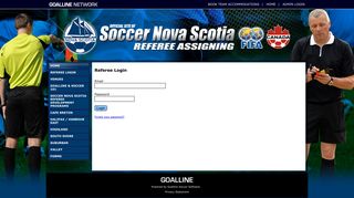 Referee Login - Soccer Nova Scotia Referee Assigning - GOALLINE
