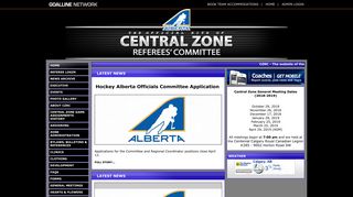 Central Zone Referees' Committee Hockey powered by GOALLINE.ca