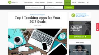 Top 5 Tracking Apps for Your 2017 Goals - TheJobNetwork