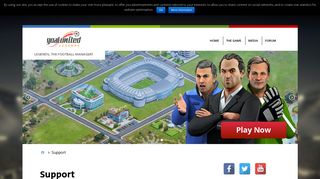Support - goalunited LEGENDS - The online football manager game!