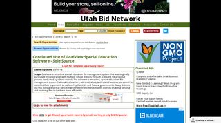 Bid on Continued Use of GoalView Special Education Software - Sole ...