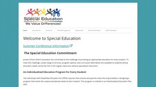 Special Education – Jordan School District