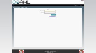 goAML Web - Login Page