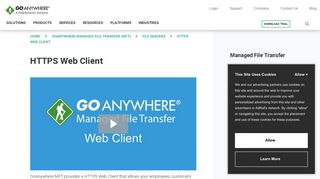 HTTPS Web Client for HTTPS File Transfers | GoAnywhere MFT