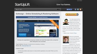 GoAssign – Online Scheduling & Rostering Software | StartUpLift