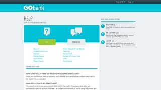 GoBank Debit Card - Online Banking - Checking Account - Direct ...
