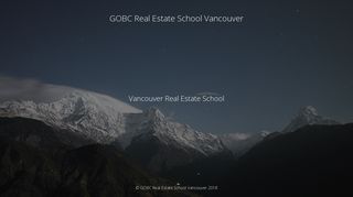 Login - GOBC Real Estate School Vancouver