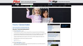 Aircraft web booking systems - UKGA.com