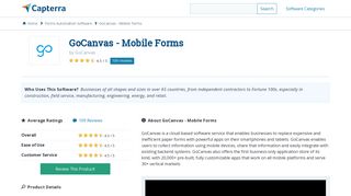 GoCanvas - Mobile Forms Reviews and Pricing - 2019 - Capterra