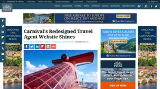 Carnival's Redesigned Travel Agent Website Shines | TravelPulse