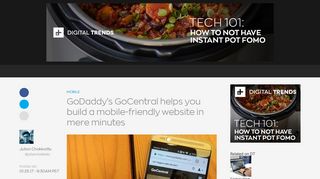 GoDaddy's GoCentral Helps You Build a Site in Mere Minutes | Digital ...