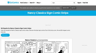 Nancy Classics Sign Comic Strips - GoComics