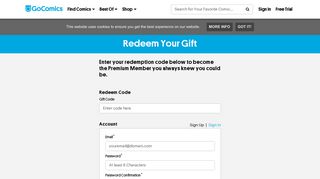 Redeem Your Gift - GoComics