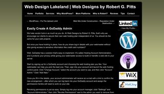 Easily Create A GoDaddy Admin | Web Design Lakeland | Web ...