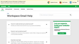 Workspace Email | GoDaddy Help