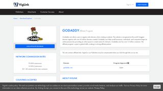 GoDaddy Affiliate Program - VigLink