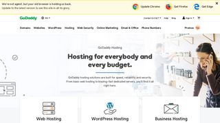 Hosting | Secure, Fast and Reliable Web Host Solutions - GoDaddy