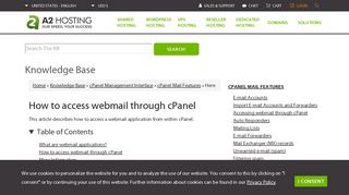How to access webmail through cPanel