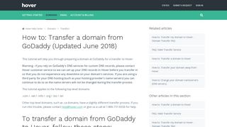 How to: Transfer a domain from GoDaddy (Updated June 2018 ...