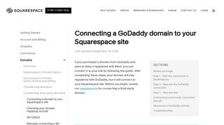 Connecting a GoDaddy domain to your Squarespace site ...