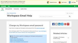Change my Workspace email password | Workspace Email - GoDaddy ...