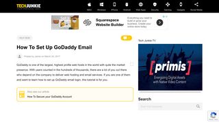 How To Set Up GoDaddy Email - TechJunkie