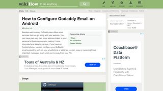 How to Configure Godaddy Email on Android: 8 Steps (with Pictures)