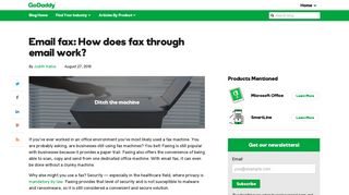 Email fax: How does fax through email work? - The Garage - GoDaddy