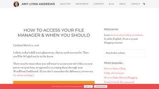 How to Access Your File Manager & When You Should - Amy Lynn ...